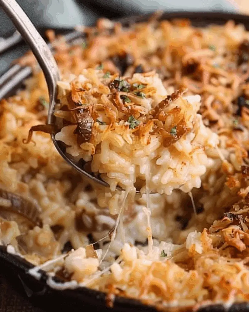 French Onion Rice Bake