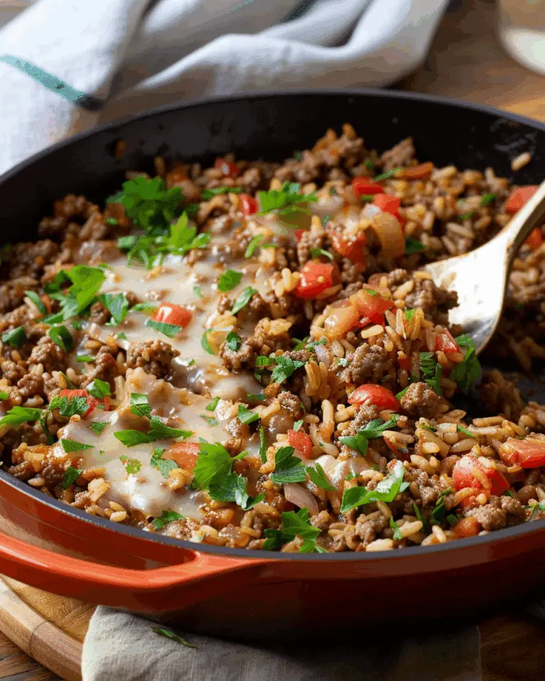 Ground Beef and Rice Skillet