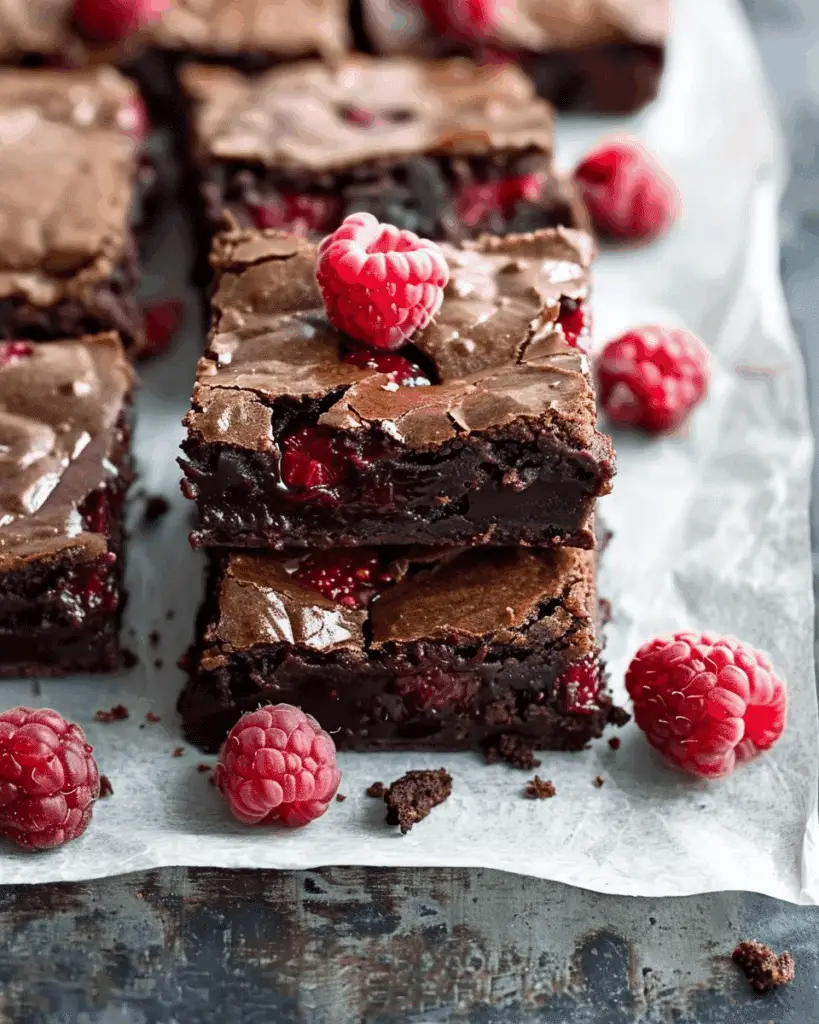 Raspberry Fudge Brownies