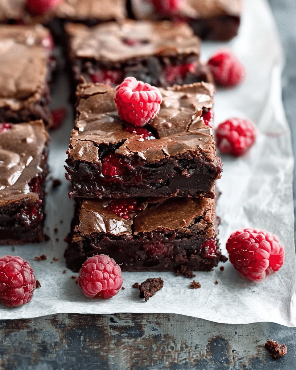 Fudge Raspberry Brownies Raspberry Fudge Brownies - Cooking With Blog