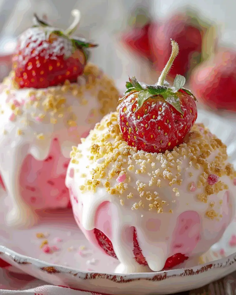 Strawberry Shortcake Candy Apples
