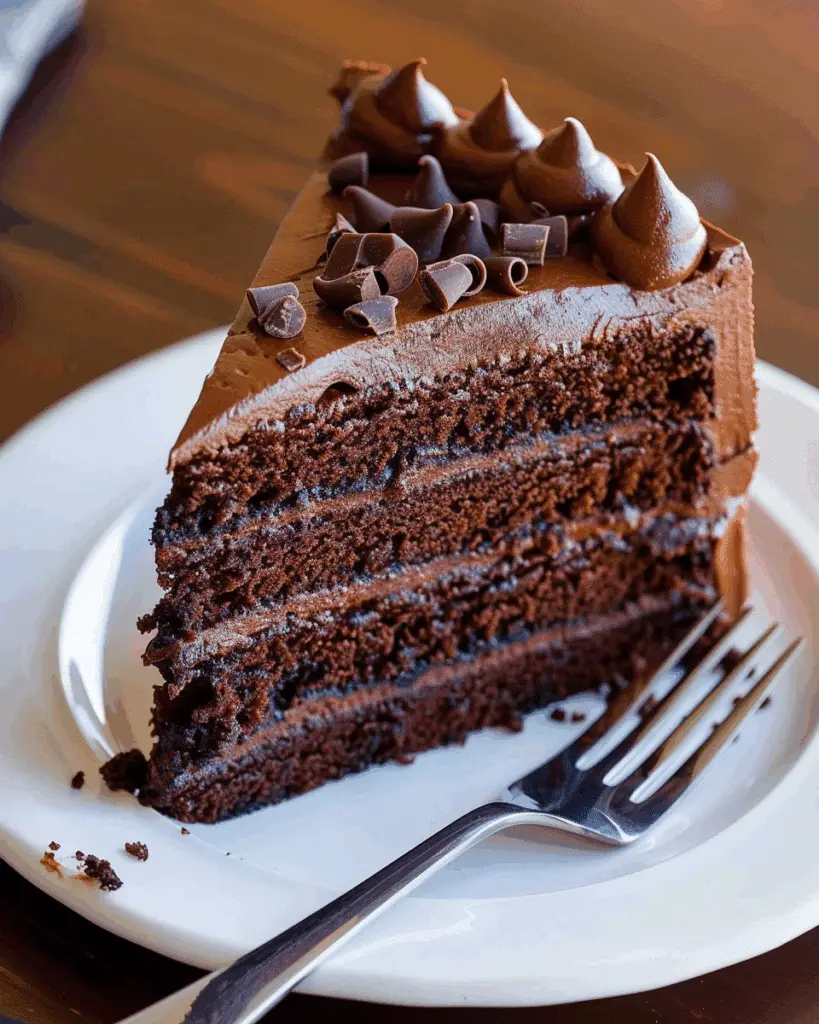 Vanilla Butter Chocolate Fudge Cake