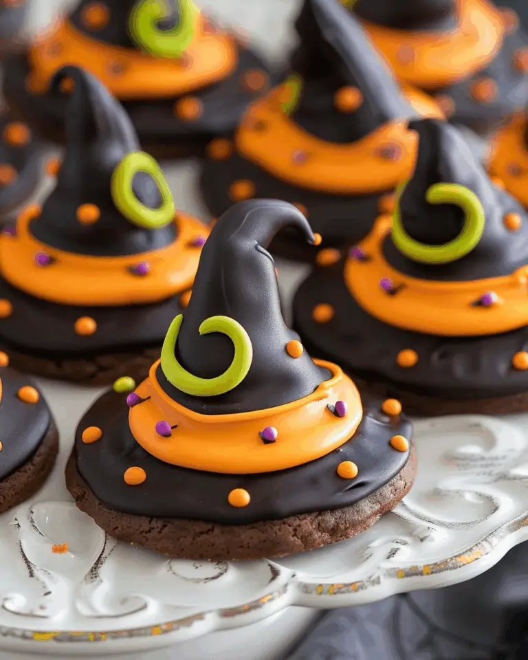 Witch Hat Halloween Cookies