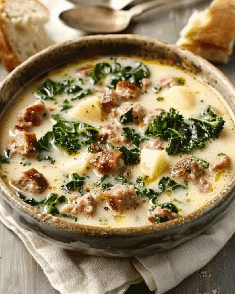 Zuppa Toscana – Creamy Sausage & Kale Soup