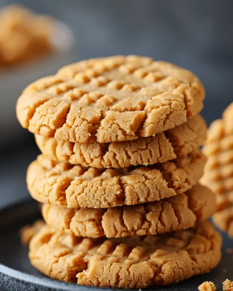 3-Ingredient Peanut Butter Cookies
