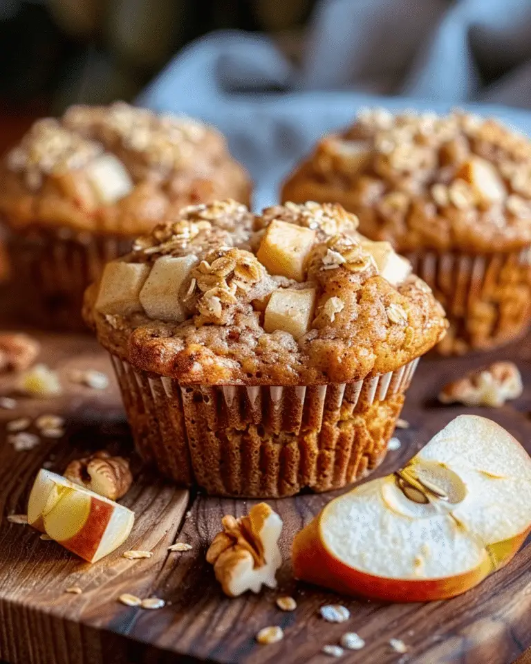 Apple Cinnamon Greek Yogurt Muffins