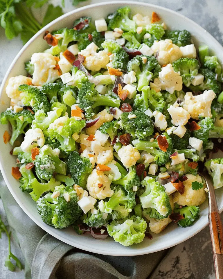 Broccoli Cauliflower Salad