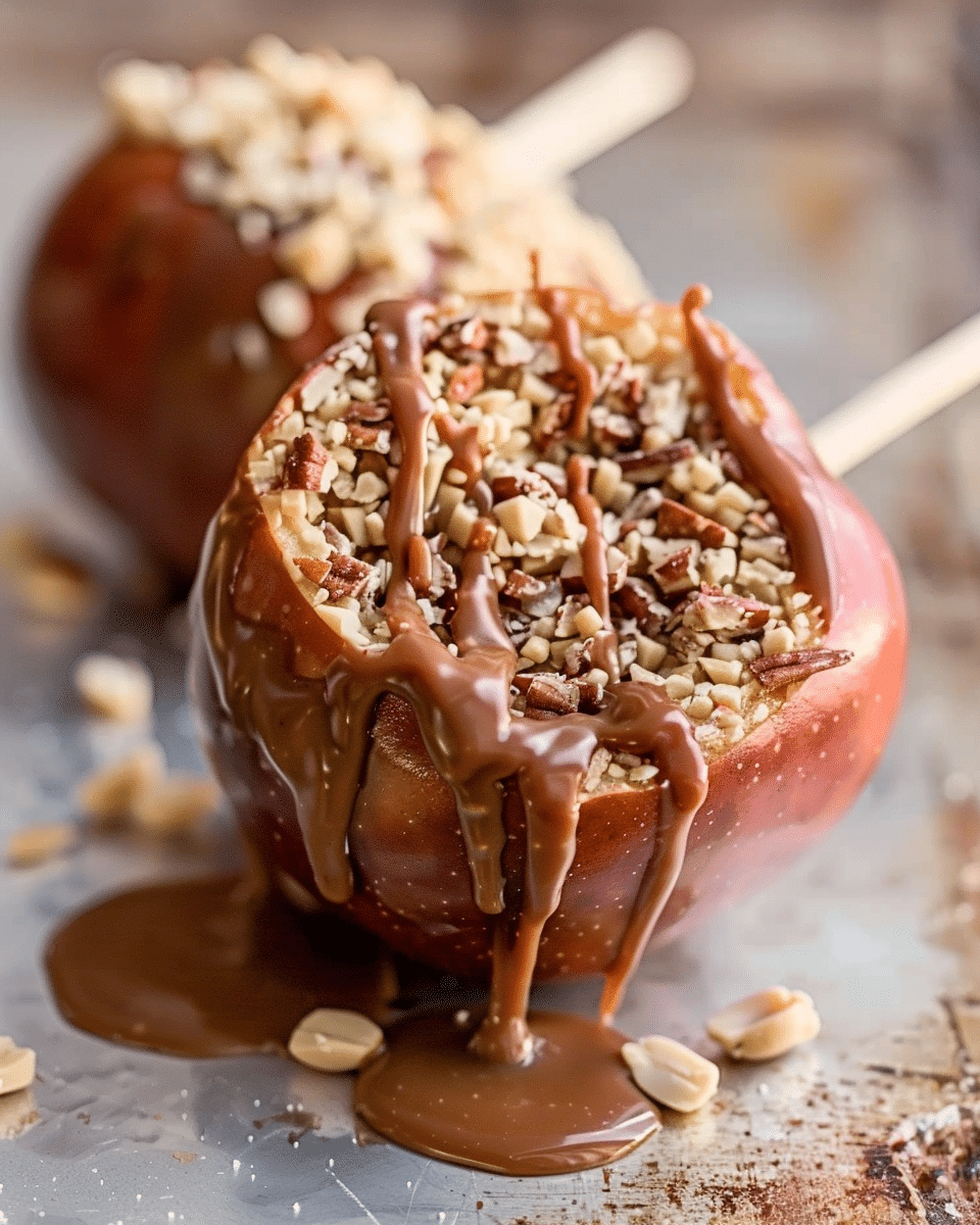 Caramel Peanut Butter Apples