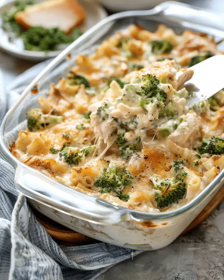 Chicken and Broccoli Alfredo Bake
