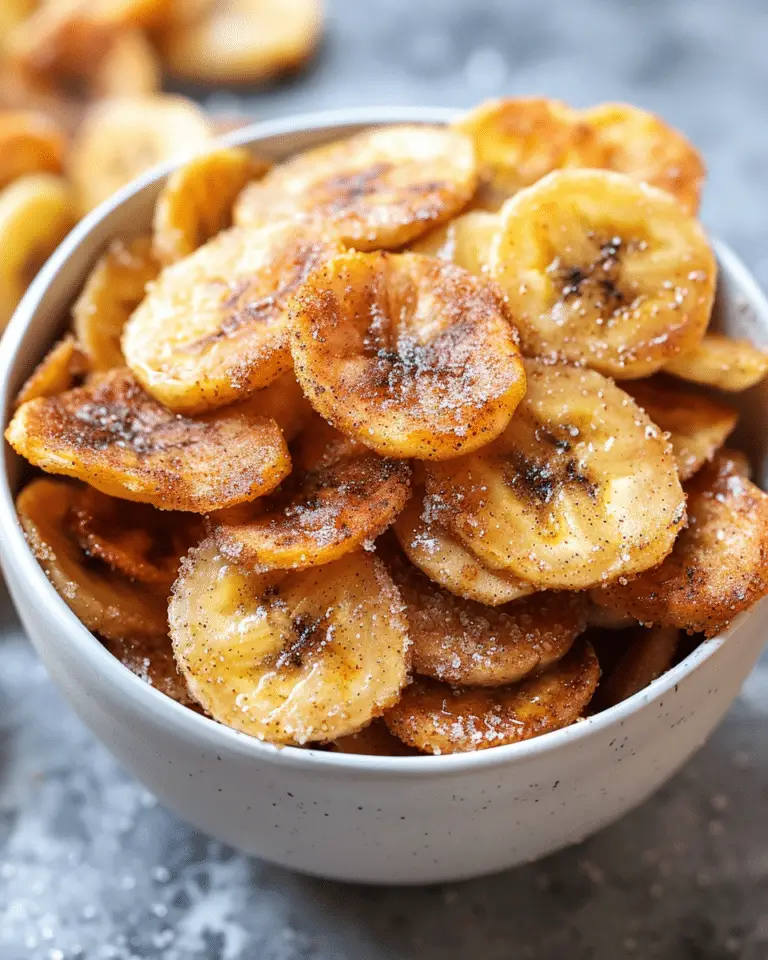 Cinnamon Sugar Air Fryer Banana Chips