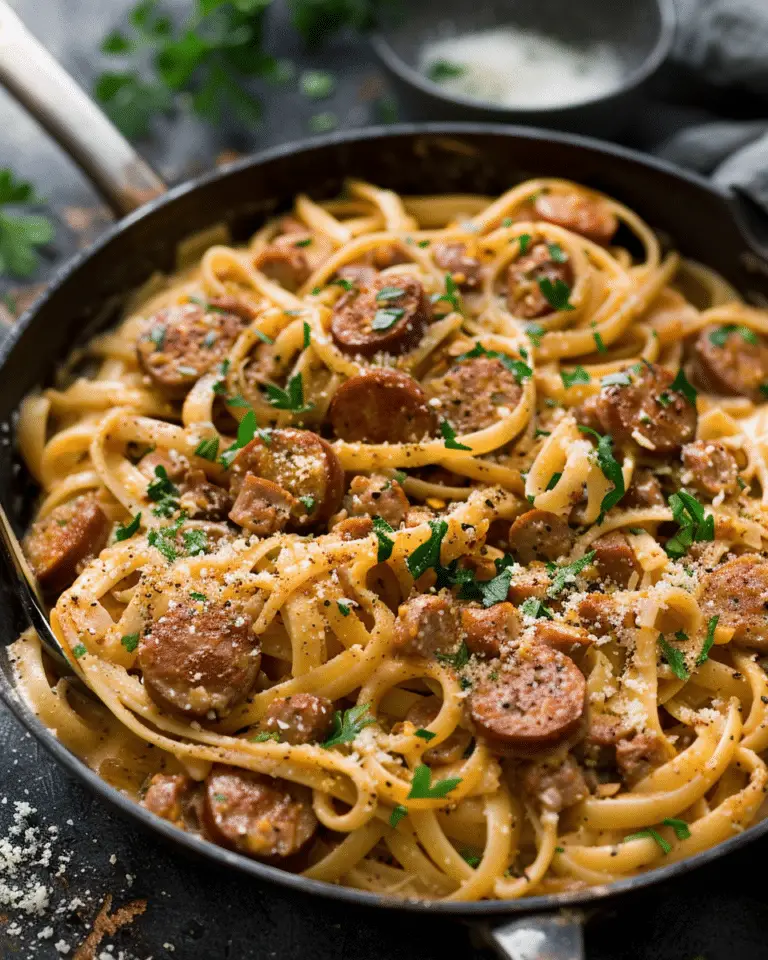 Creamy One‑Pot Cajun Sausage Pasta