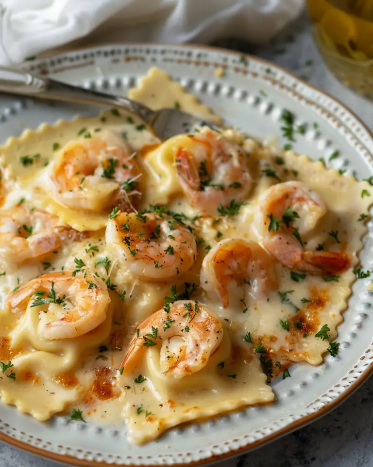 Creamy Shrimp Parmesan Ravioli