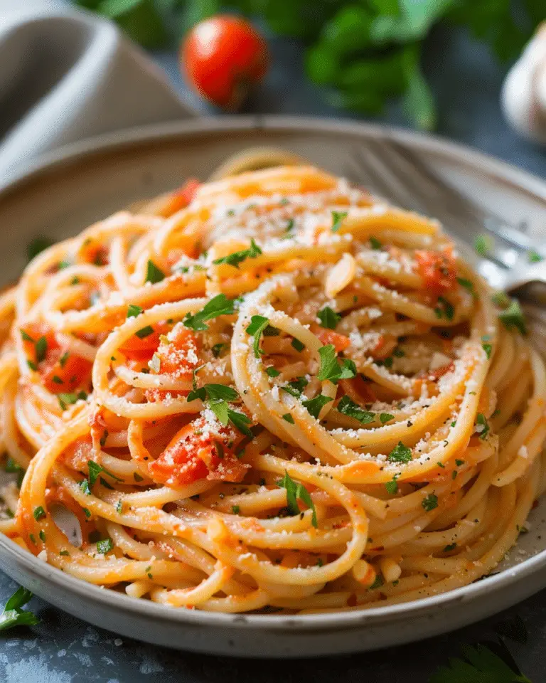 Creamy Tomato Garlic Pasta