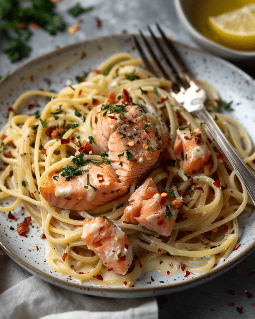 Creamy Tuscan Salmon Pasta
