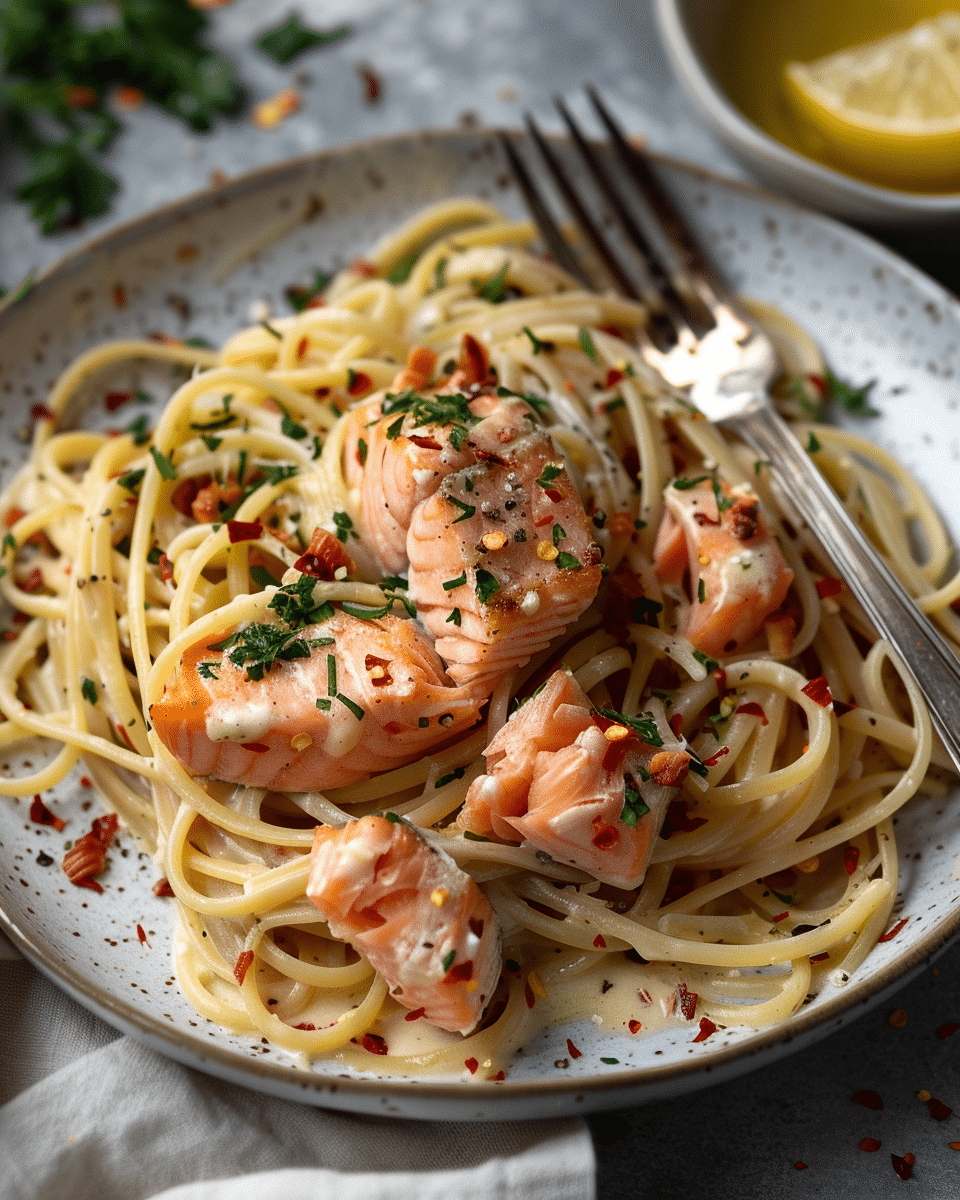 Creamy Tuscan Salmon Pasta