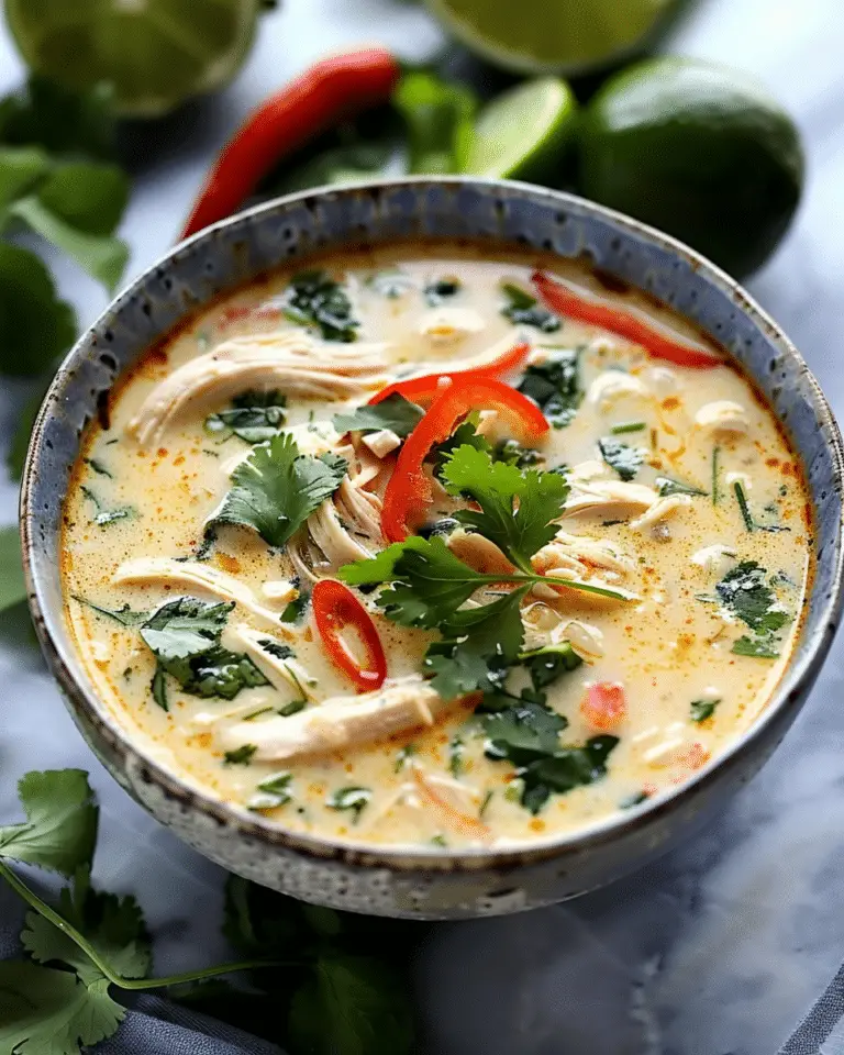 Crockpot Thai Coconut Chicken Soup