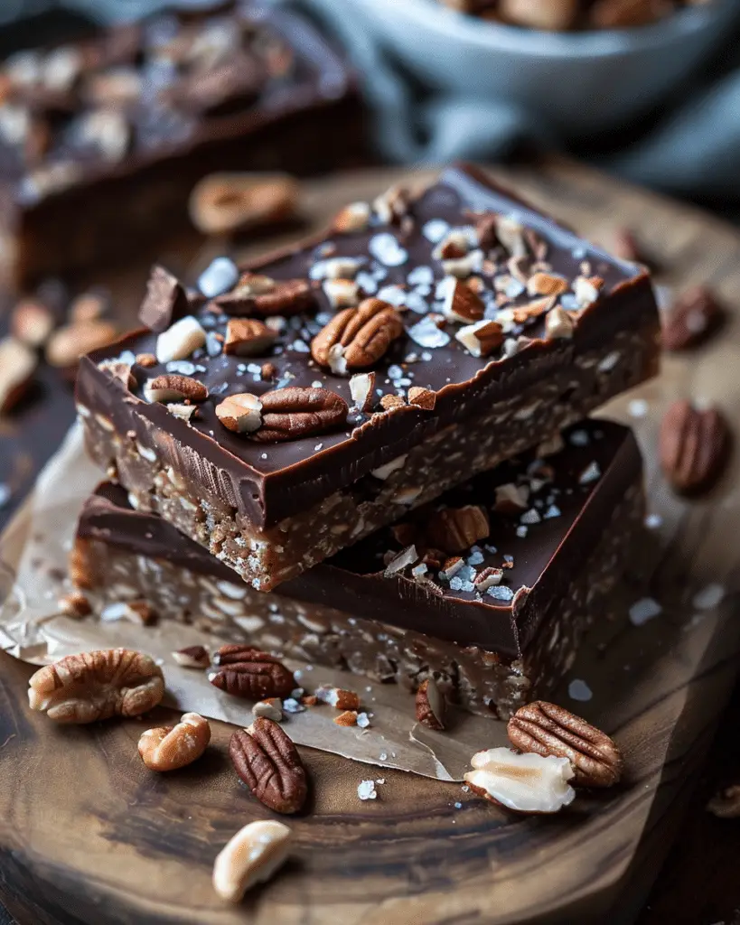 Dark Chocolate Sea Salt Nut Bars