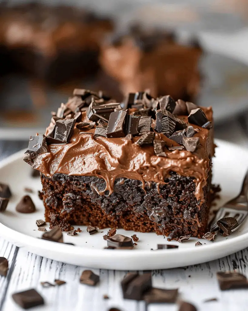 Death By Chocolate Poke Cake