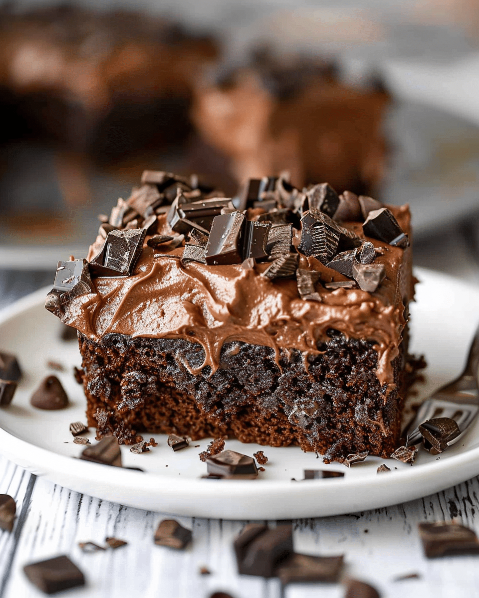 Death By Chocolate Poke Cake - Cooking With Blog