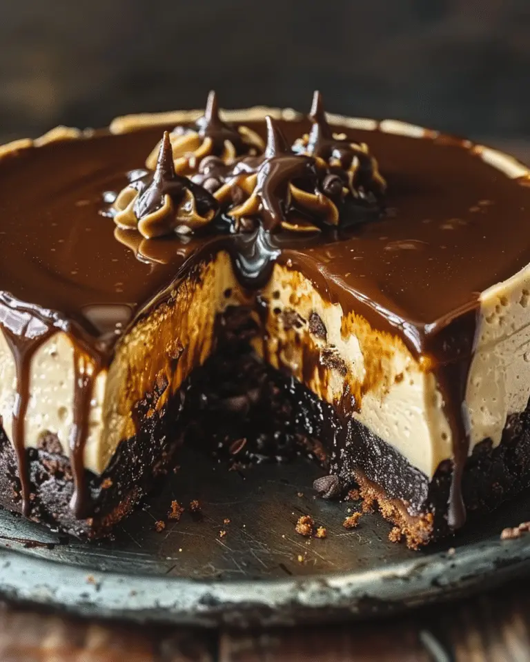 Decadent Caramel Brownie Cheesecake