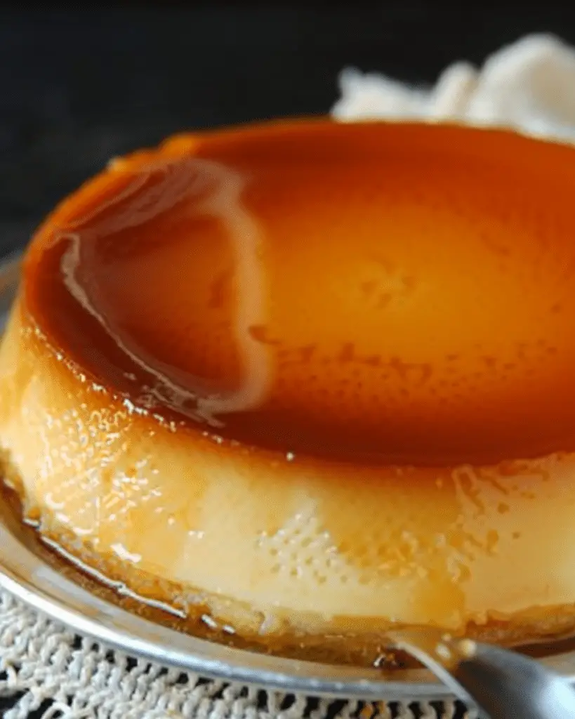 Flan with Caramel Sauce