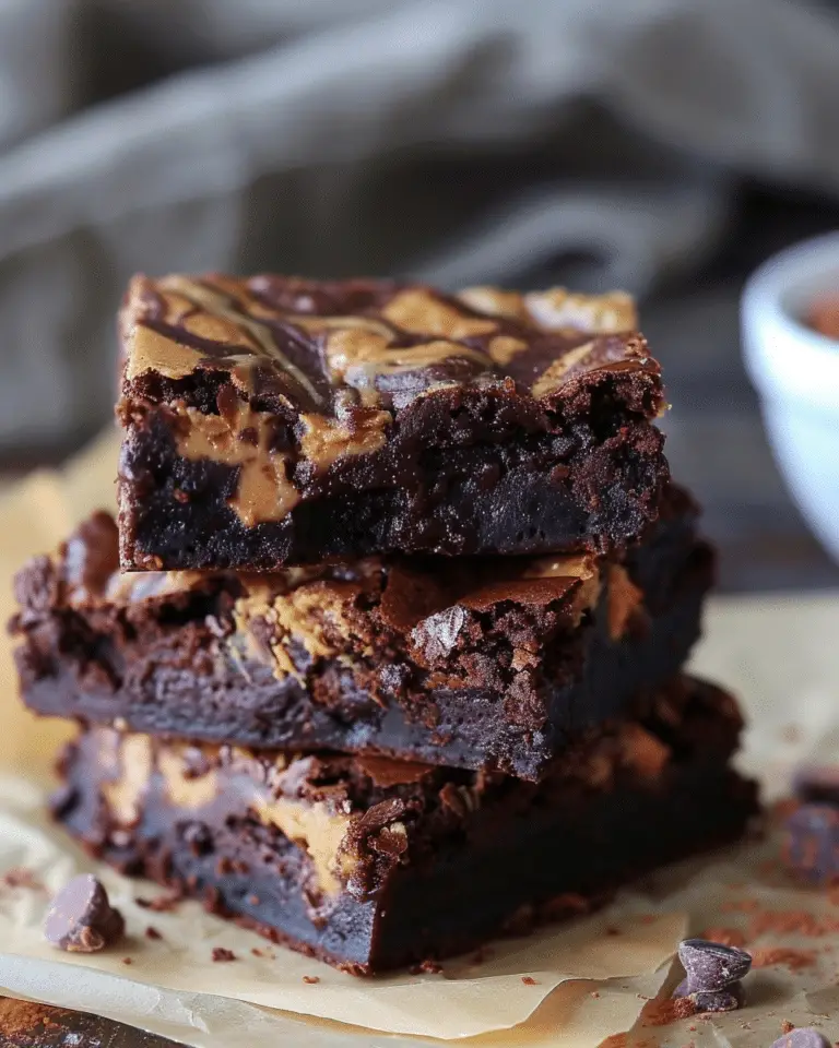 Flourless Peanut Butter Brownies