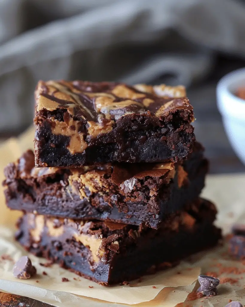 Flourless Peanut Butter Brownies