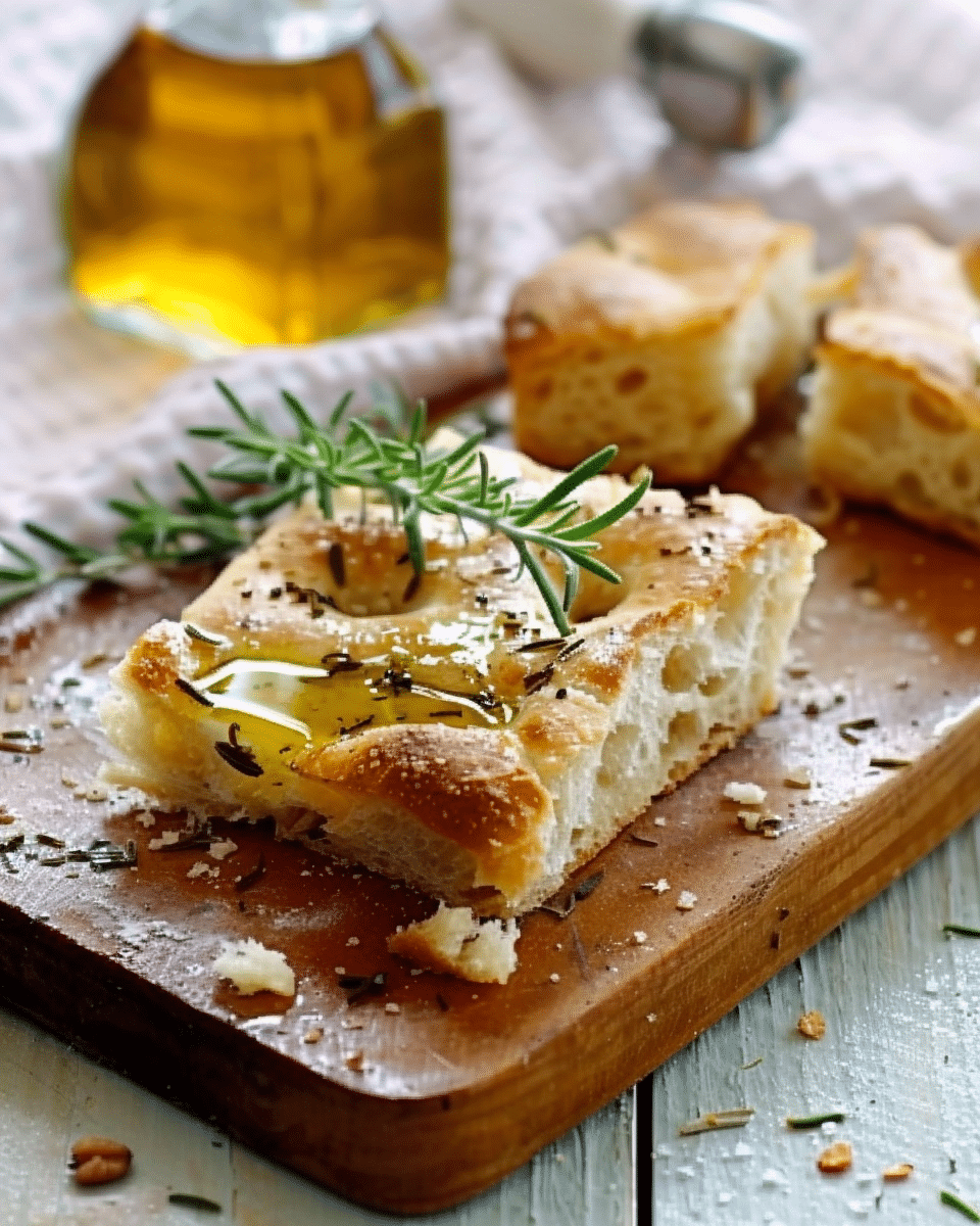 Focaccia Bread with Olive Oil and Herbs - Cooking With Blog