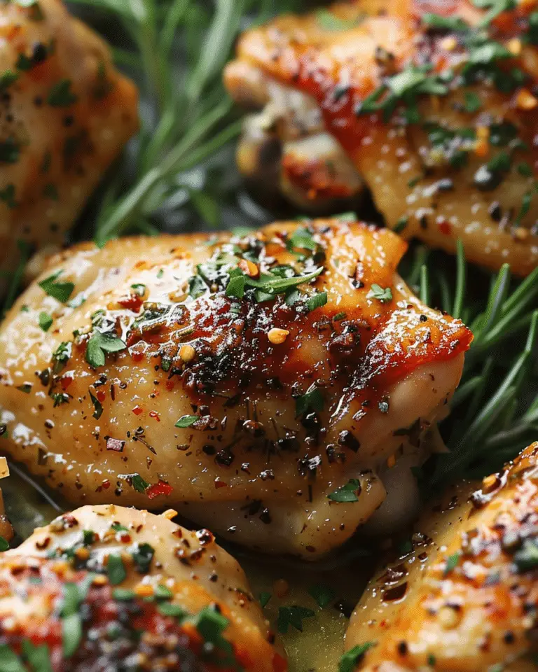 Garlic Butter Baked Chicken Thighs