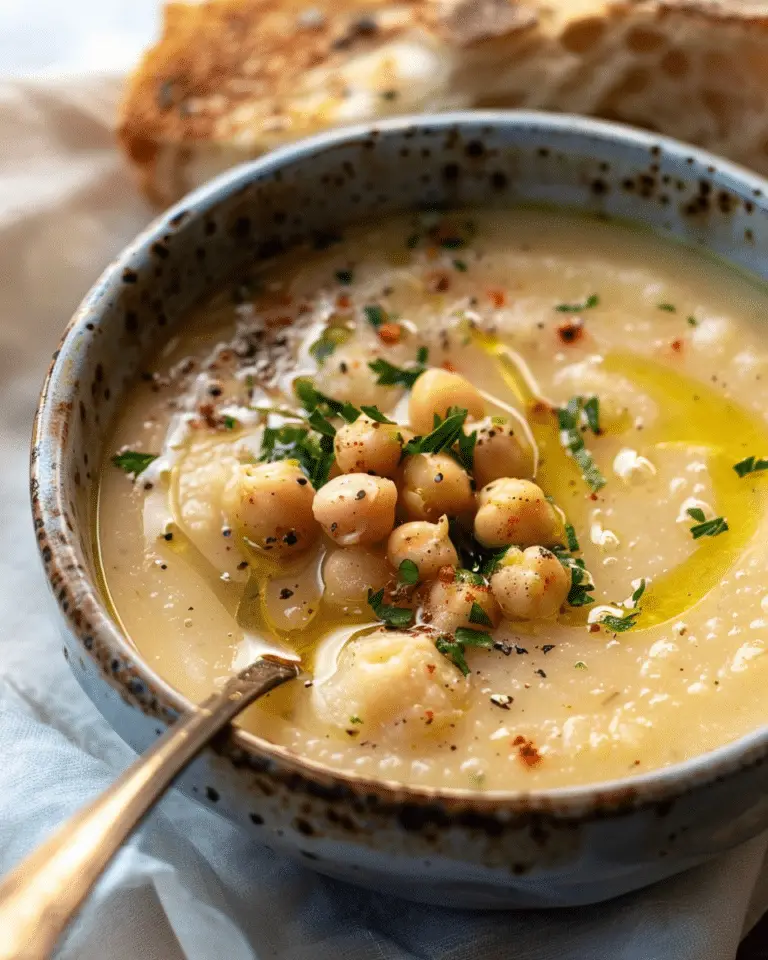 Garlic Chickpea Soup
