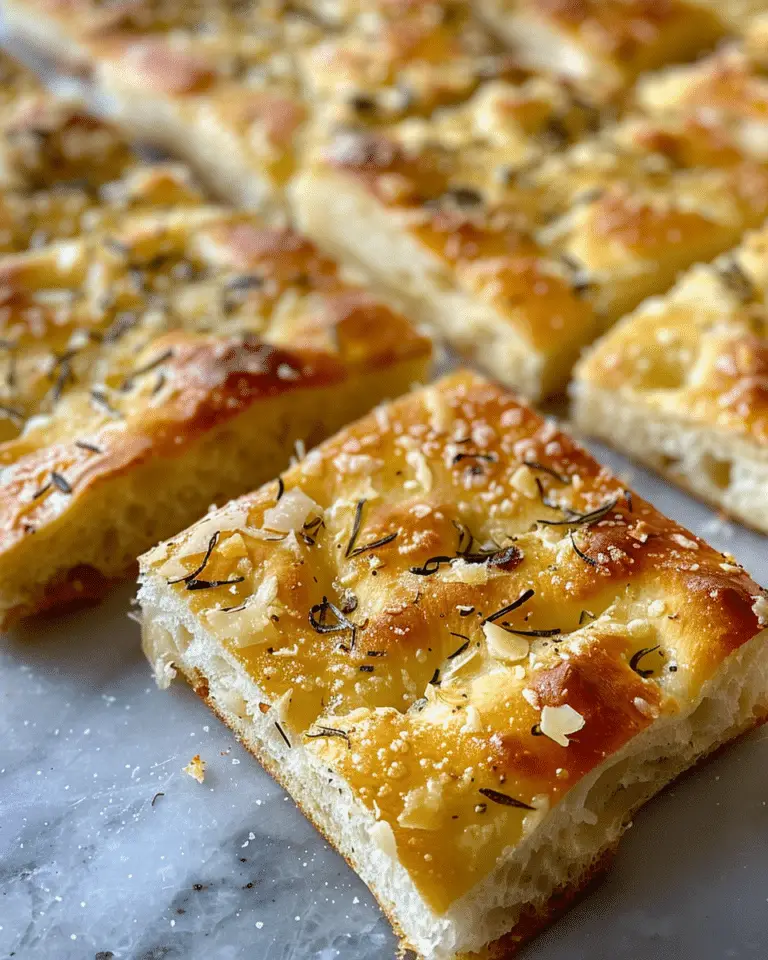 Garlic Parmesan Focaccia Bread