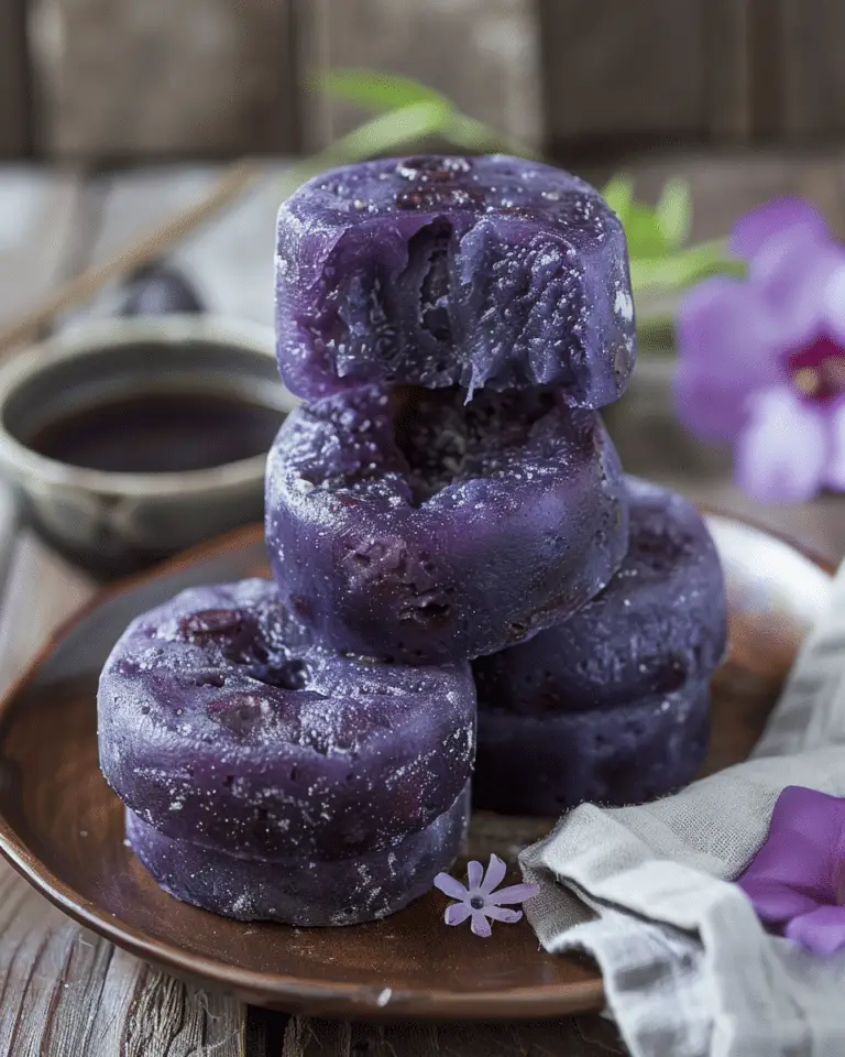 Hawaiian Ube Butter Mochi