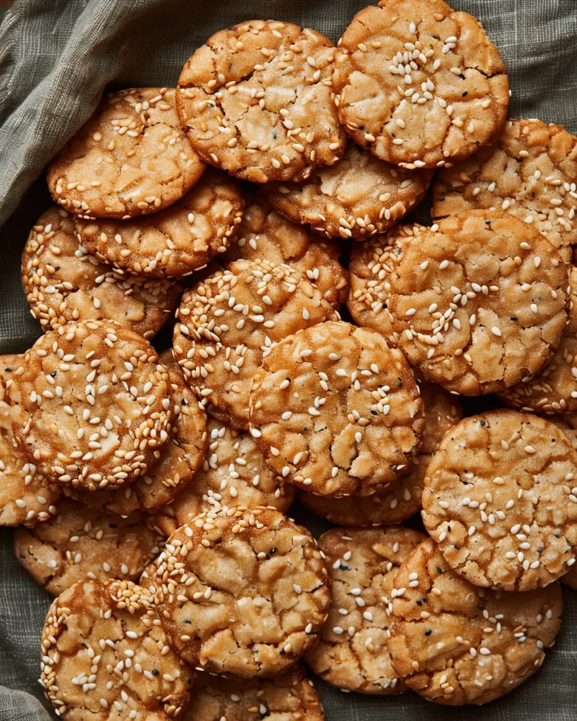 Honey‑Sesame Chewy Cookies