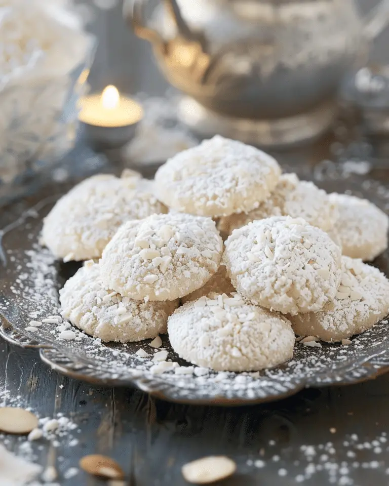 Kourabiedes – Greek Christmas Almond Cookies