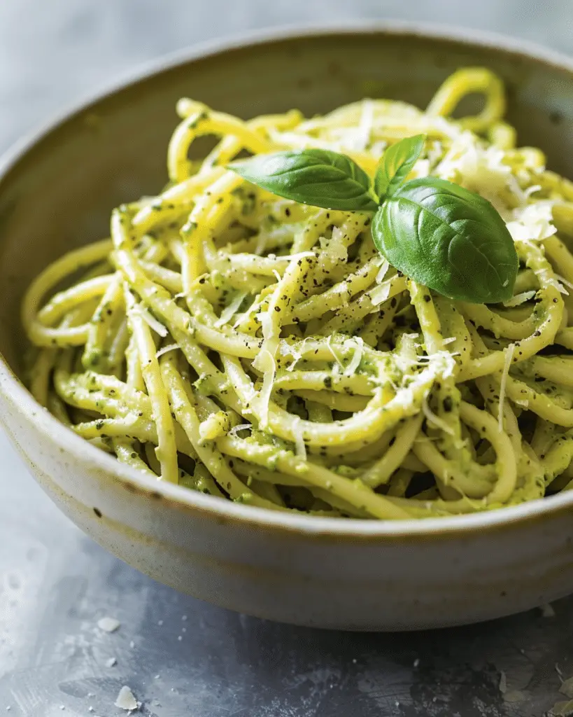 One-Pot Creamy Pesto Pasta