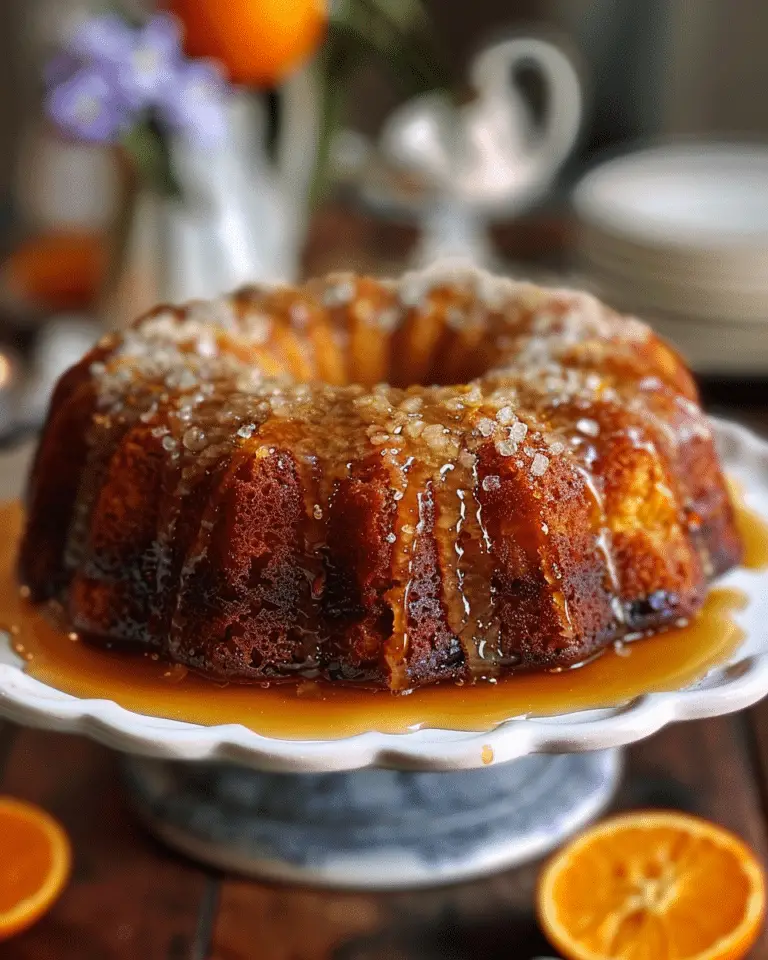 Orange Cardamom Date Cake with Honey Drizzle