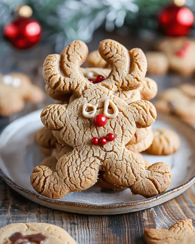 Reindeer Peanut Butter Cookies
