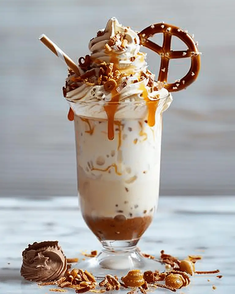 Salted Caramel Pretzel Milkshake