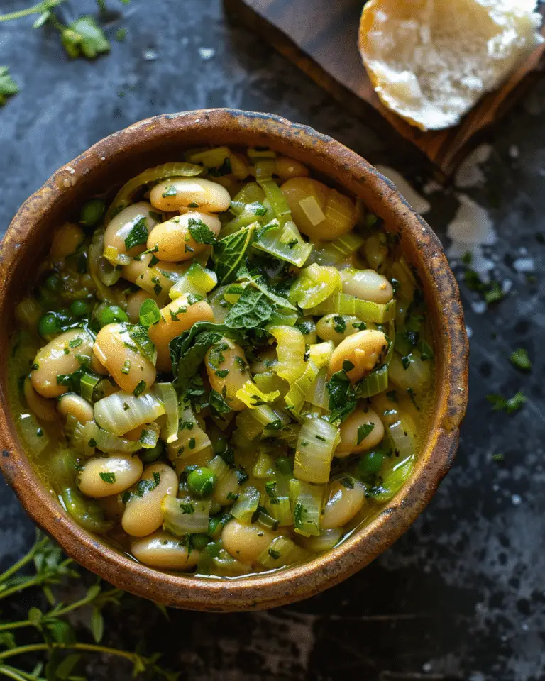 Savory Butter Beans with Leeks & Herbs