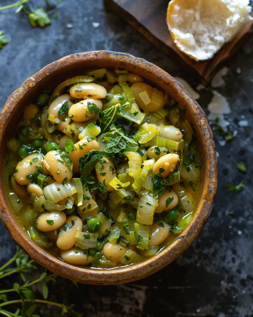 Savory Butter Beans with Leeks & Herbs