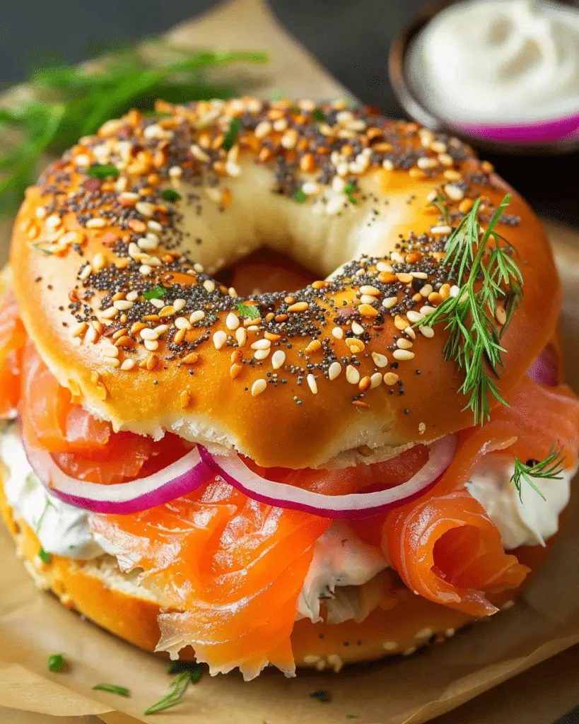 Smoked Salmon Bagels