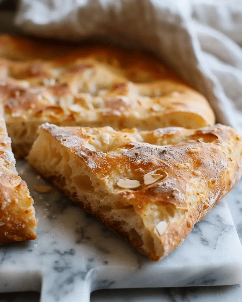 Soft & Golden No‑Knead Focaccia Bread