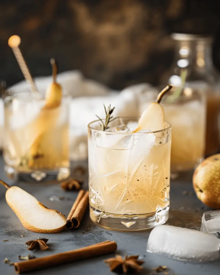Spiced Pear Gin and Tonic