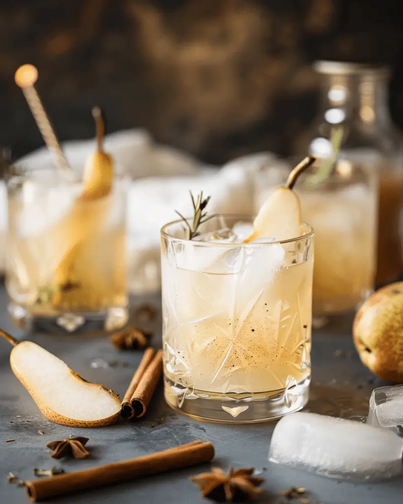Spiced Pear Gin and Tonic
