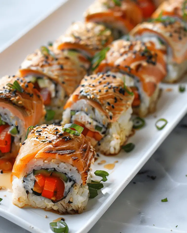 Spicy Salmon Sushi Bake