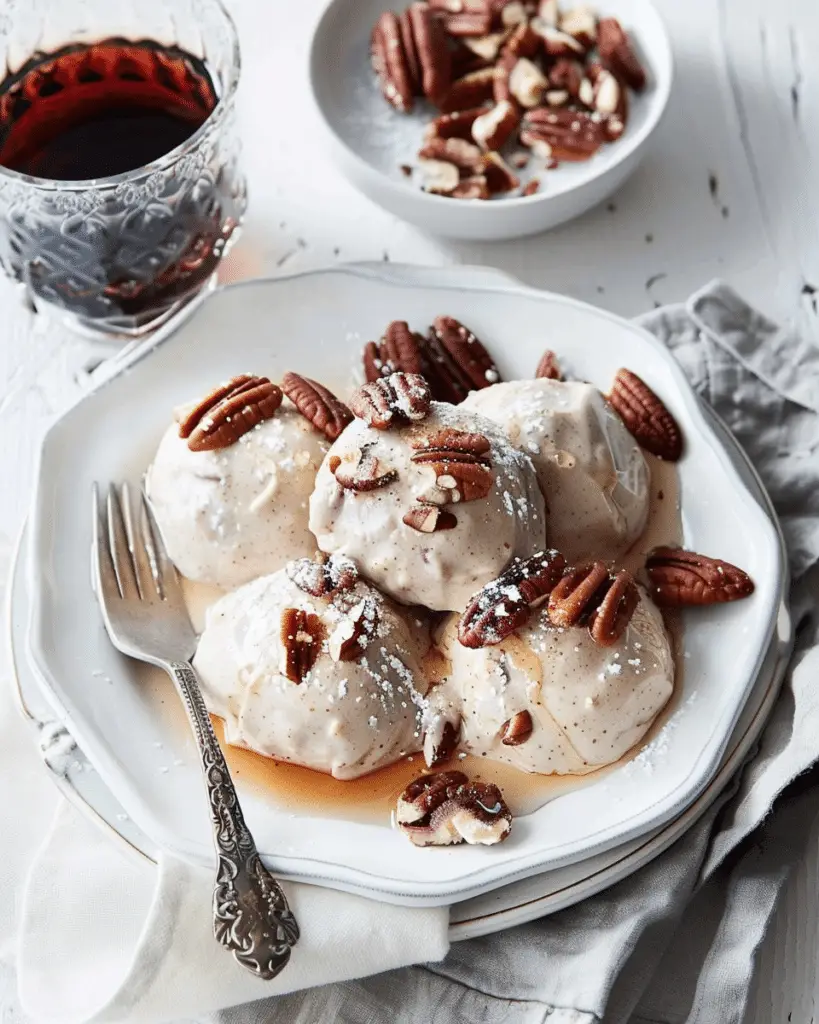 Yogurt Bites with Pecans and Maple Syrup