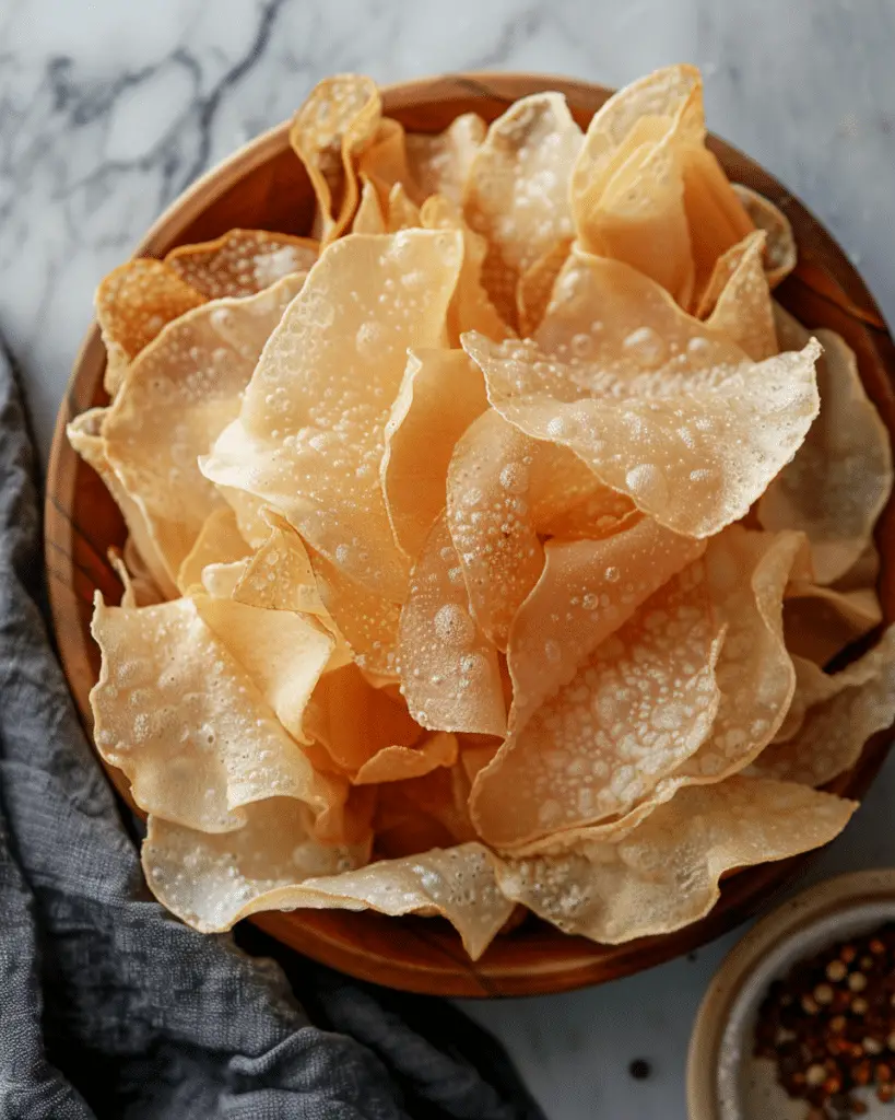 Air Fryer Rice Paper Chips