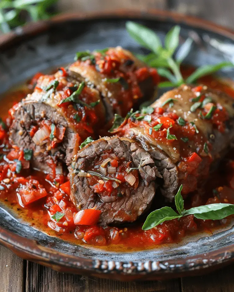Beef Braciole (Involtini)