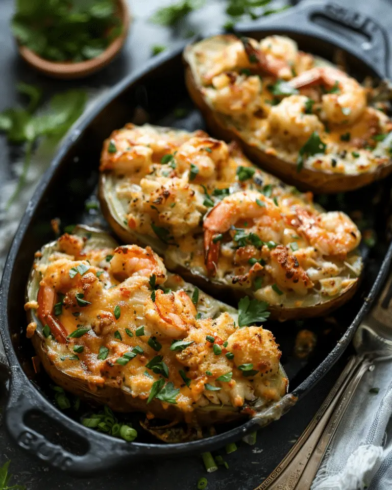 Cajun Seafood Stuffed Potatoes