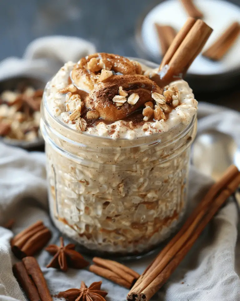Cinnamon Bun Overnight Oats